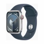 Apple Watch Series 9 (GPS + Cellular) 45mm Aluminium silber/sturmblau M/L silber/sturmblau