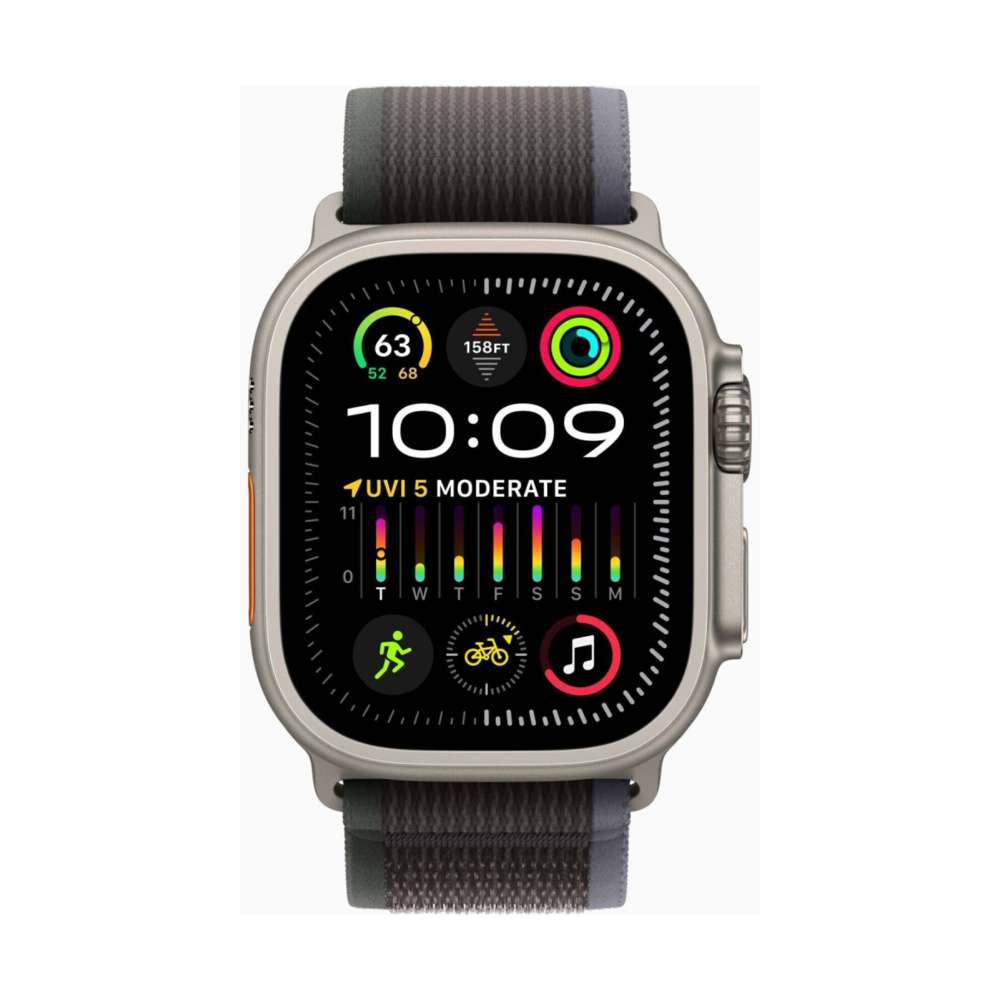Apple Watch Ultra 2 49mm Titan GPS + Cellular Trail Loop blau/schwarz M/L blau/schwarz
