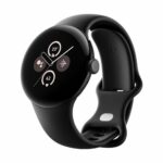 Google Pixel Watch 2 Matte Black mit Sportarmband Obsidian Wi-Fi Matte Black