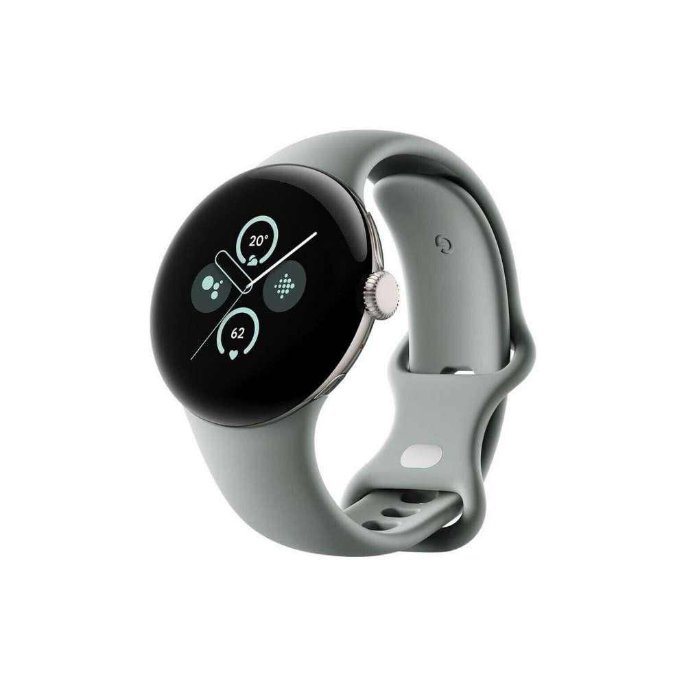 Google Pixel Watch 2 Champagne Gold mit Sportarmband Hazel Wi-Fi  