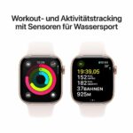 Apple Watch Series 10 (GPS + Cellular) 42mm Aluminium rosegold/blassrosa S/M Roségold/Blassrosa