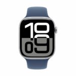 Apple Watch Series 10 (GPS + Cellular) 46mm Aluminium silber/blau(Denim) M/L Silber/Blau (Denim)