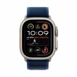 Apple Watch Ultra 2 49mm Titan Natur GPS + Cellular Trail Loop blau M/L