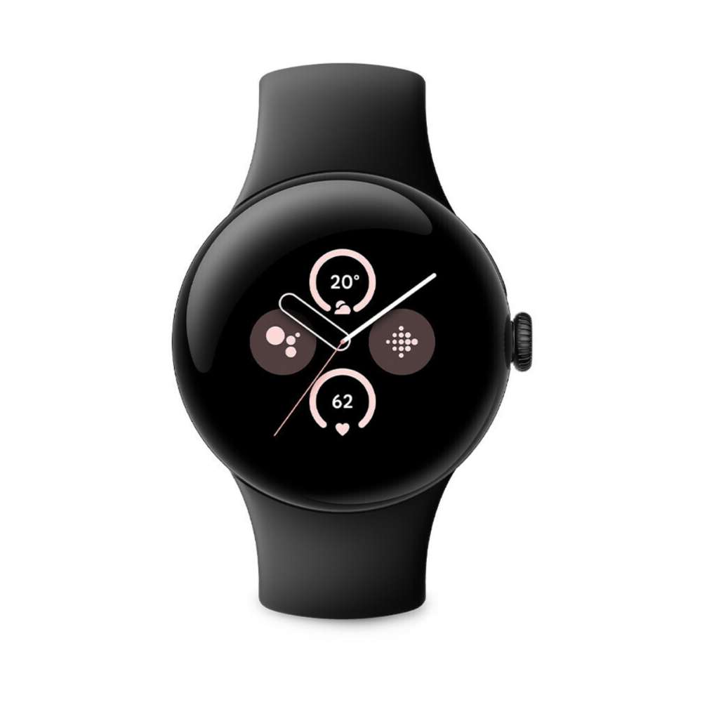 Google Pixel Watch 2 Matte Black mit Sportarmband Obsidian Wi-Fi