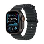 Apple Watch Ultra 2 49mm Titan Schwarz GPS + Cellular Ocean Armband schwarz Schwarz