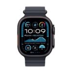 Apple Watch Ultra 2 49mm Titan Schwarz GPS + Cellular Ocean Armband schwarz Schwarz