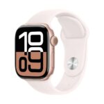 Apple Watch Series 10 (GPS + Cellular) 46mm Aluminium Rosegold/blassrosa M/L