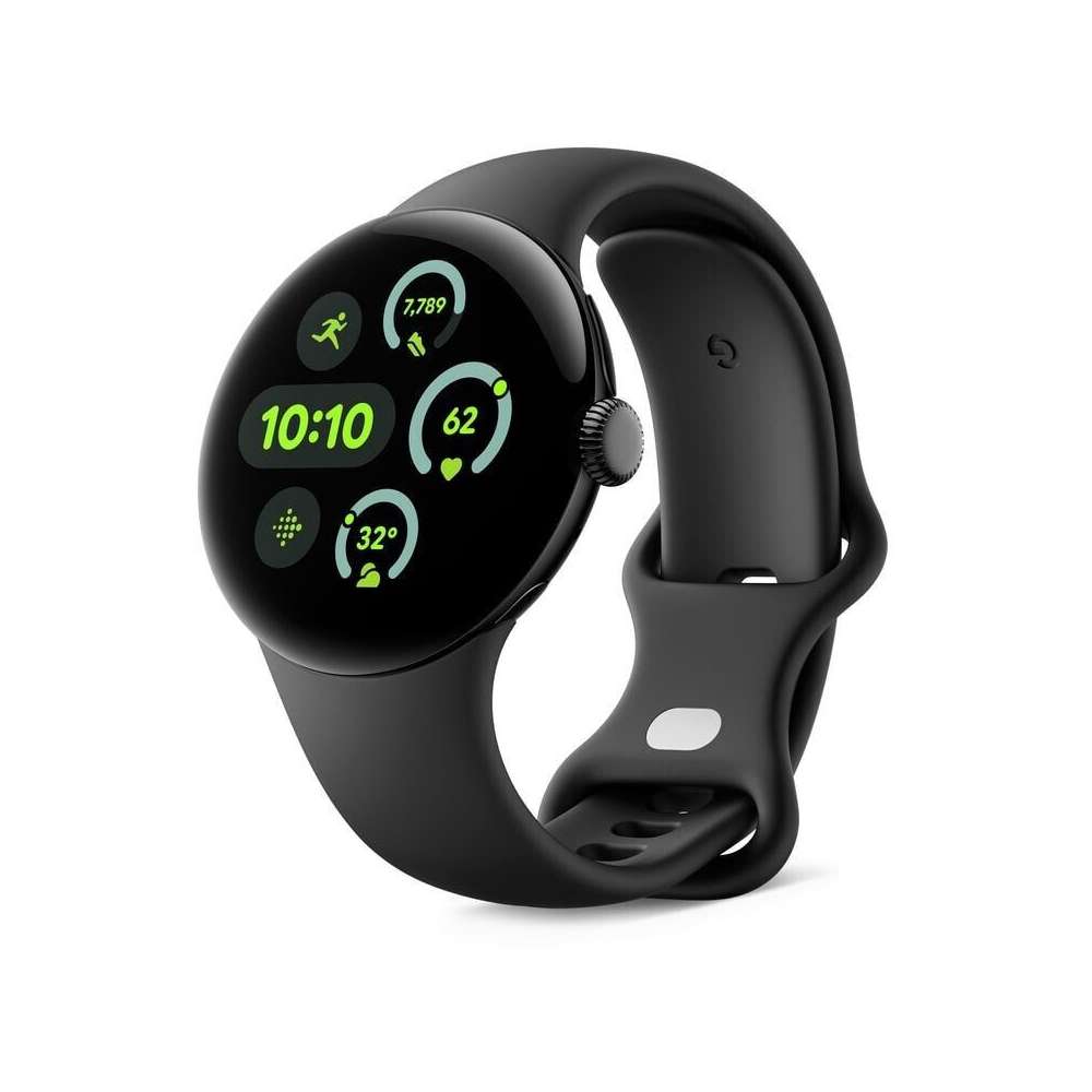 Google Pixel Watch 3 (LTE) 45mm Matte Black mit Sportarmband Obsidian Matte Black mit Sportarmband Obsidian