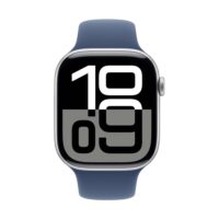 Apple Watch Series 10 (GPS + Cellular) 42mm Aluminium Silber/Denim S/M Silber/Denim