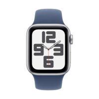 Apple Watch SE (2.Gen) GPS + Cellular 44mm Aluminium silber/blau(Denim) M/L (2024) Silber/Blau(Denim)