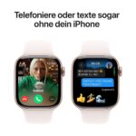 Apple Watch Series 10 (GPS + Cellular) 46mm Aluminium Rosegold/blassrosa M/L Rosegold/blassrosa