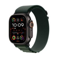 Apple Watch Ultra 2 49mm Titan Schwarz GPS + Cellular Alpine Loop Medium dunkelgrün dunkelgrün