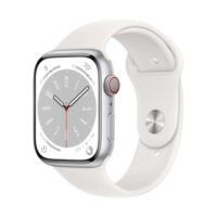 Apple Watch Series 8 (GPS + Cellular) 45mm Aluminium silber/ weiß silber/weiß