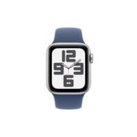 Apple Watch SE (2.Gen) GPS + Cellular 40mm silber/Denim M/L (2022) silber