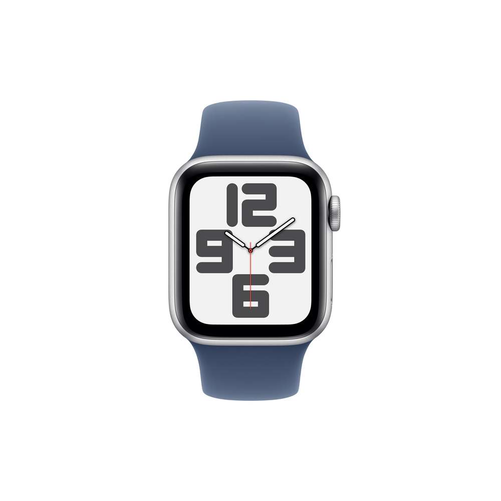 Apple Watch SE (2.Gen) GPS + Cellular 40mm silber/Denim M/L (2022) silber