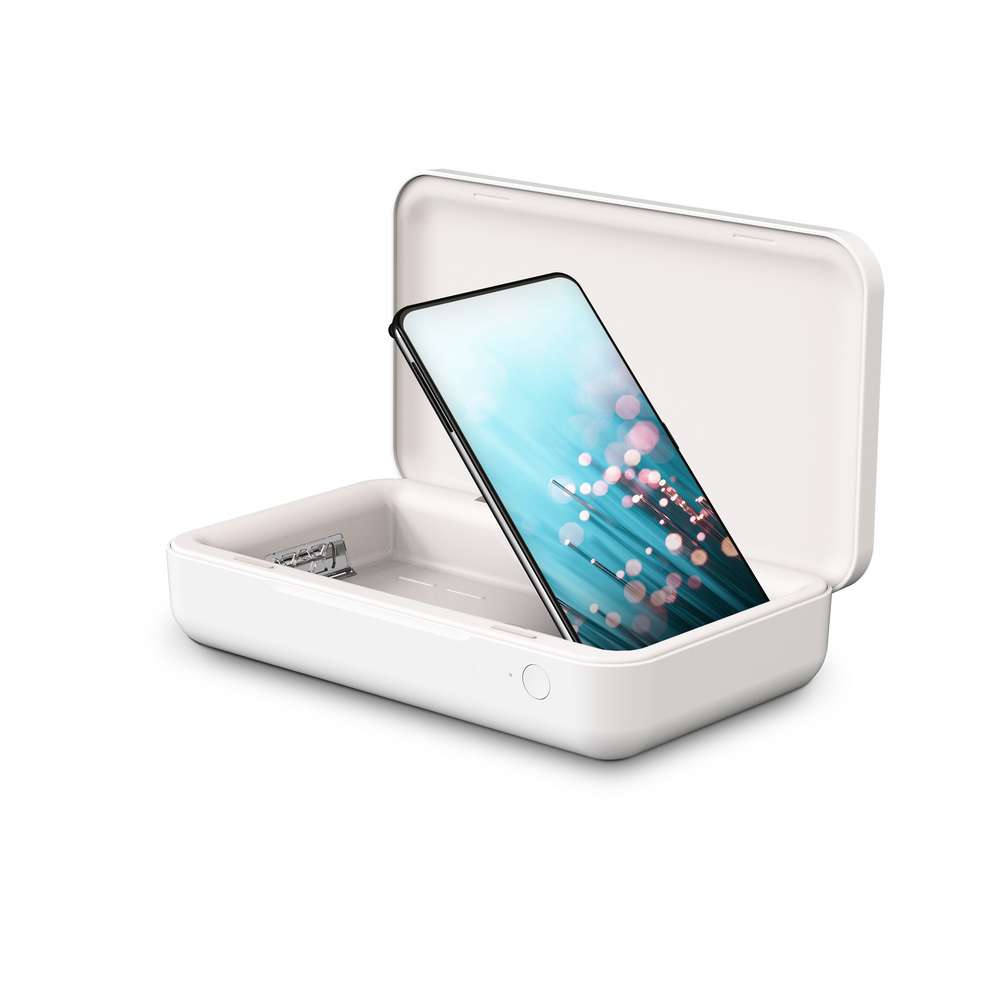 Samsung ITFIT UV-Desinfektionsbox mit induktiver Ladefunktion weiß weiß