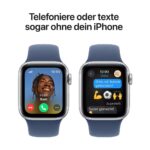 Apple Watch SE (2.Gen) GPS + Cellular 40mm Aluminium silber/blau(Denim) S/M (2024)-3