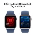Apple Watch SE (2.Gen) GPS + Cellular 40mm Aluminium silber/blau(Denim) S/M (2024)-4