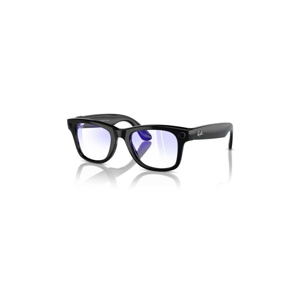 Ray-Ban RW4006 Meta Wayfarer 50mm shiny black/clear