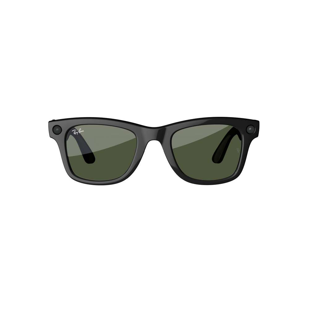 Ray-Ban RW4006 Meta Wayfarer 50mm shiny black/g15 green