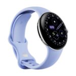 Google Pixel Watch 4 (LTE) 41mm Polished Silver mit Sportarmband Iris-3