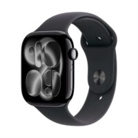 Apple Watch Series 11 (GPS + Cellular) 46mm Aluminium Diamantschwarz/Schwarz M/L