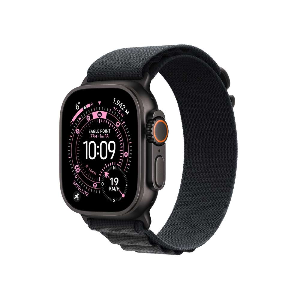Apple Watch Ultra 3 49mm Titan Schwarz GPS + Cellular Alpine Loop schwarz Medium