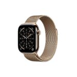 Apple Watch Series 11 (GPS + Cellular) 42mm Titan Gold Milanaise Armband Gold