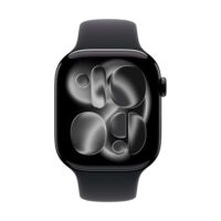 Apple Watch Series 11 (GPS + Cellular) 46mm Aluminium Diamantschwarz/Schwarz S/M