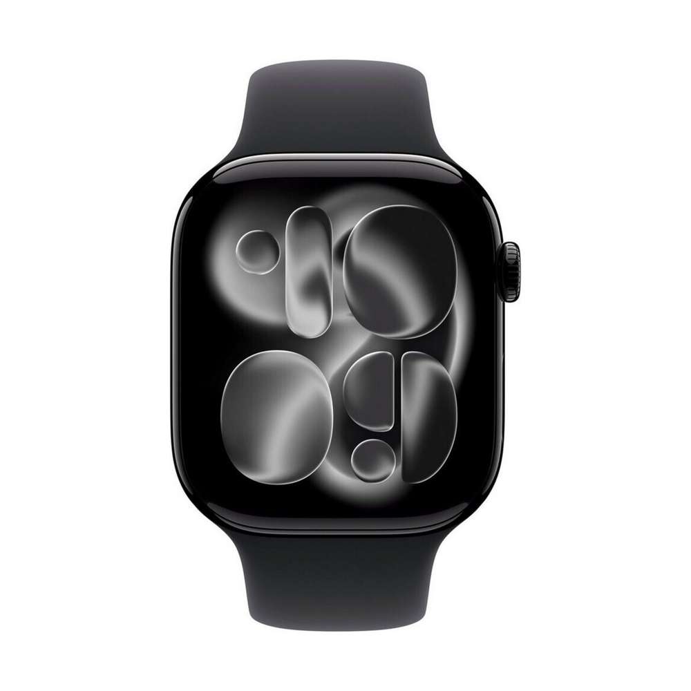 Apple Watch Series 11 (GPS + Cellular) 46mm Aluminium Diamantschwarz/Schwarz S/M