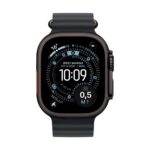 Apple Watch Ultra 3 49mm Titan Schwarz GPS + Cellular Ocean Armband schwarz