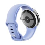 Google Pixel Watch 4 (LTE) 41mm Polished Silver mit Sportarmband Iris-4