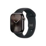 Apple Watch Series 10 (GPS + Cellular) 46mm Titan Schiefer Sportarmband schwarz M/L-2