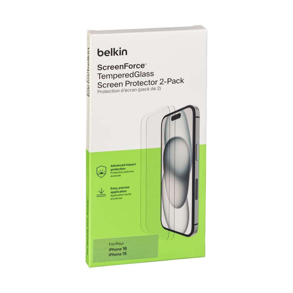 15-OVA143zz-0745883866977-3996792-00 2x1 Belkin ScreenForce Temp.Gl. Displays. iPhone 16/15 OVA143zz – Bild 1