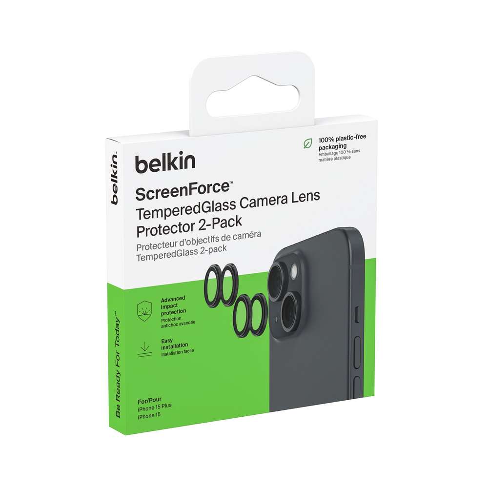 15-Plus-0745883910212-2990178-00 1x2 Belkin Kameralinsenschutz TempGlass iPhone 15/15 Plus – Bild 1