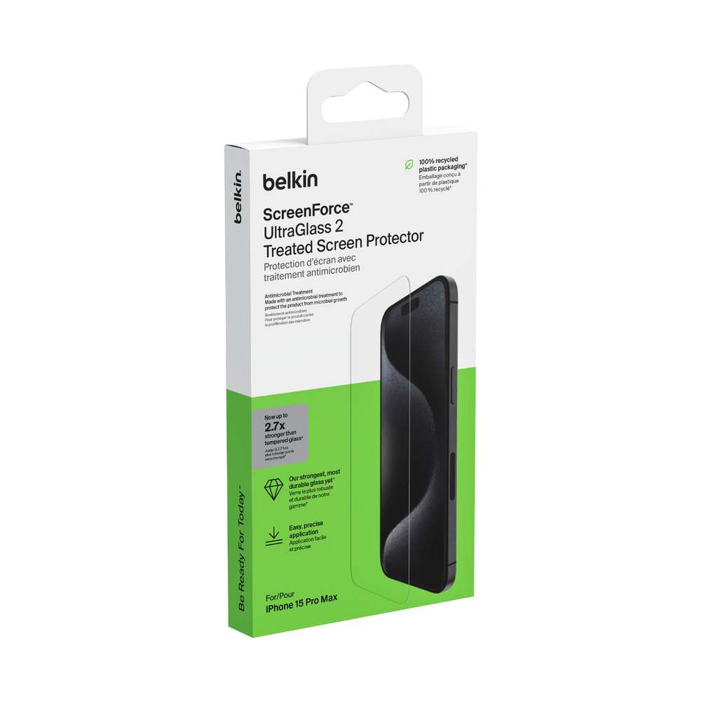 Belkin-Screenforce-UltraGlass2-antib.-Phone-15-Pro-Max-OVA134zz-0745883866519-15008778-00 Belkin Screenforce UltraGlass2 antib. Phone 15 Pro Max OVA134zz – Bild 1