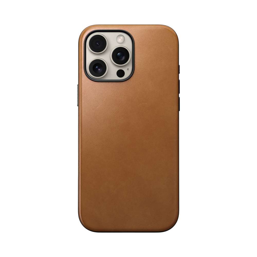 Nomad-Modern-Leather-Case-iPhone-16-Pro-Max-English-Tan-0856500016917-16133328-00 Nomad Modern Leather Case iPhone 16 Pro Max English Tan – Bild 1