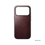 Nomad Modern Leather Case iPhone 17 Pro Burgundy Horween – Bild 3