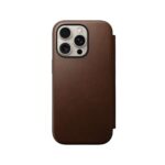 Nomad Modern Leather Folio iPhone 16 Pro Brown