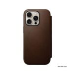 Nomad Modern Leather Folio iPhone 16 Pro Brown – Bild 4