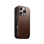 Nomad Modern Leather Folio iPhone 16 Pro Brown – Bild 5