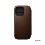 Nomad Modern Leather Folio iPhone 16 Pro Brown – Bild 10