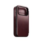 Nomad Modern Leather Folio iPhone 17 Pro Burgundy Horween – Bild 5