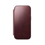 Nomad Modern Leather Folio iPhone 17 Pro Burgundy Horween – Bild 6