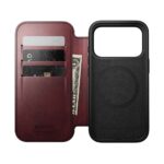 Nomad Modern Leather Folio iPhone 17 Pro Burgundy Horween – Bild 7