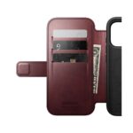 Nomad Modern Leather Folio iPhone 17 Pro Burgundy Horween – Bild 8