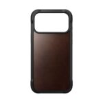 Nomad Rugged Leather Case iPhone 17 Pro Max Rustic Brown Horween