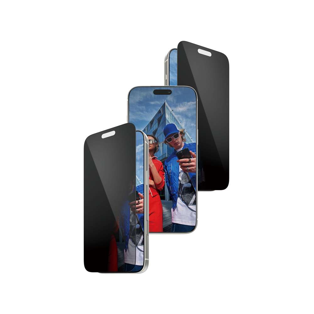 PanzerGlass-Privacy-BK-Rahmen-iP-17-Pro-Max-UWF-Fastfit-5715685030512-3382542-00 PanzerGlass 2-way Privacy iP17 Pro Max UWF Fastfit Displaysch. – Bild 1