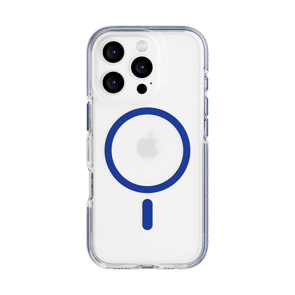 Tech21-EvoCrystal-MagSafe-iPhone-16-Pro-Blue-5056586738825-16107498-00 Tech21 EvoCrystal MagSafe iPhone 16 Pro Blue – Bild 1