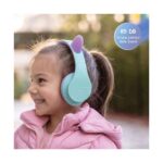 PowerLocus P2 Kids Kinder- Kopfhörer lila/türkis mit Ohren – Bild 8